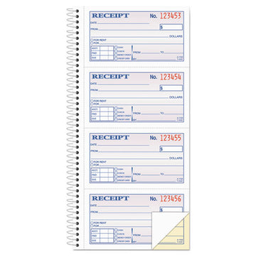 Adams® Two-part Rent Receipt Book, Two-part Carbonless, 2.75 X 4.75, 4-page, 200 Forms freeshipping - TVN Wholesale